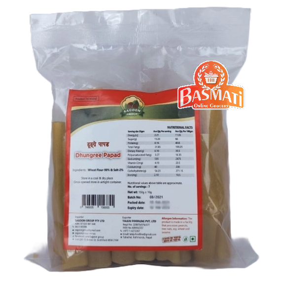Dhungree Papad 150g