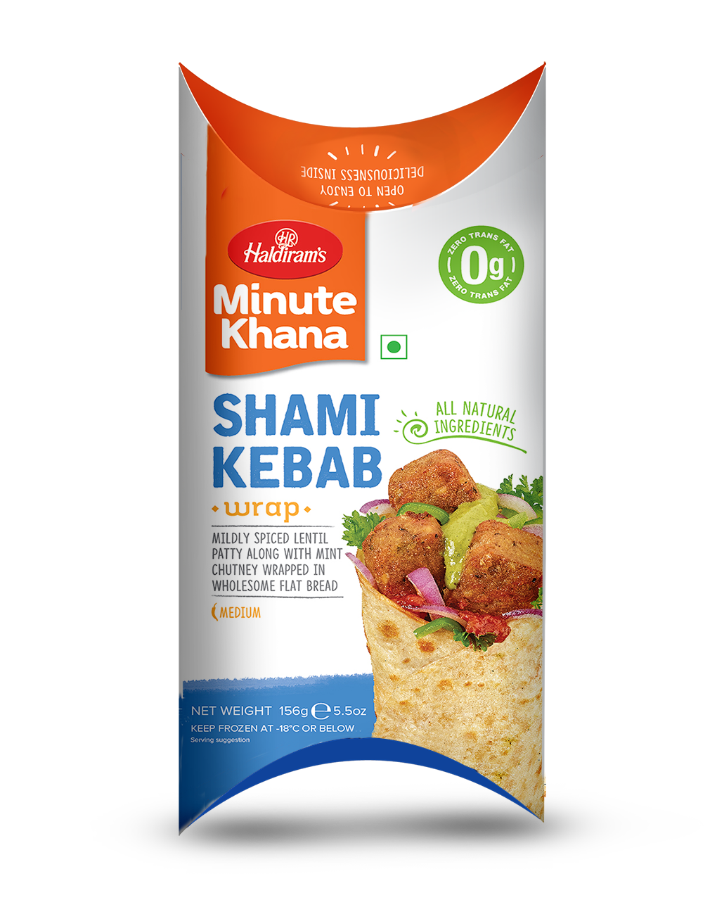 Haldiram's Shami Kebab wrap