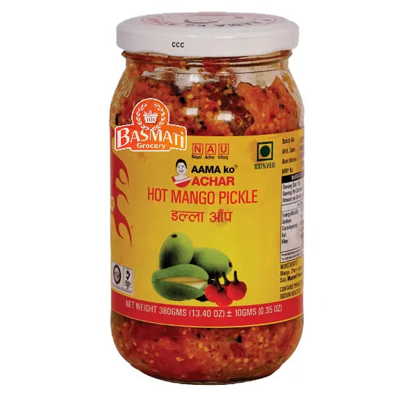 Aama Ko Hot Mango Pickle 380g
