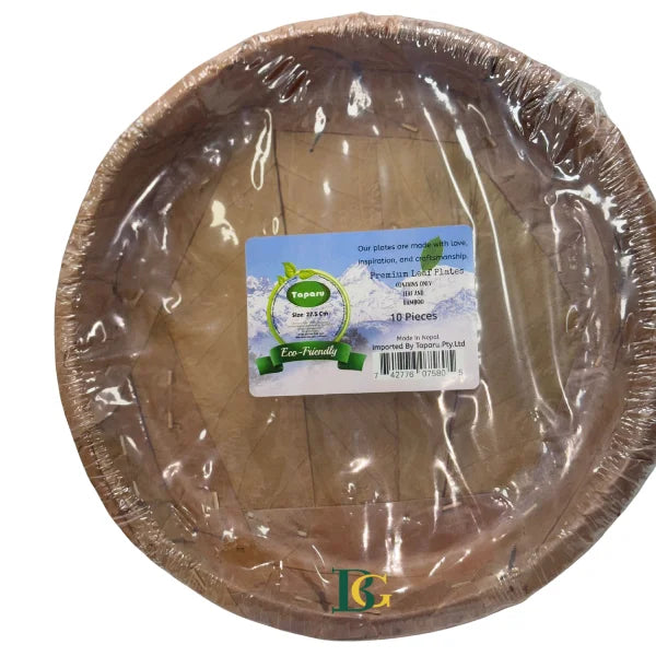 Saal Ko Pat Tapari / Nepali handmade plate 27.5cm 10pieces