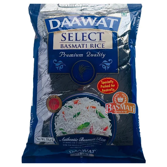 Daawat Select Basmati Rice 5kg – Basmati Grocery