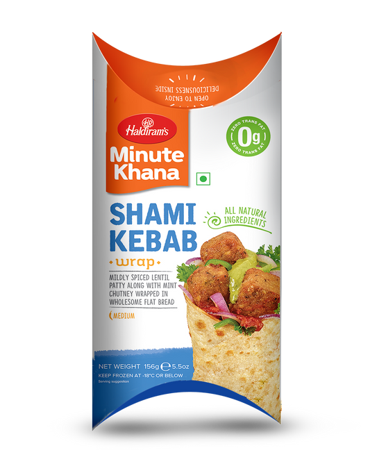 Haldiram's Shami Kebab wrap