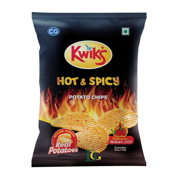 Kwiks Hot n Spicy Potato Chips