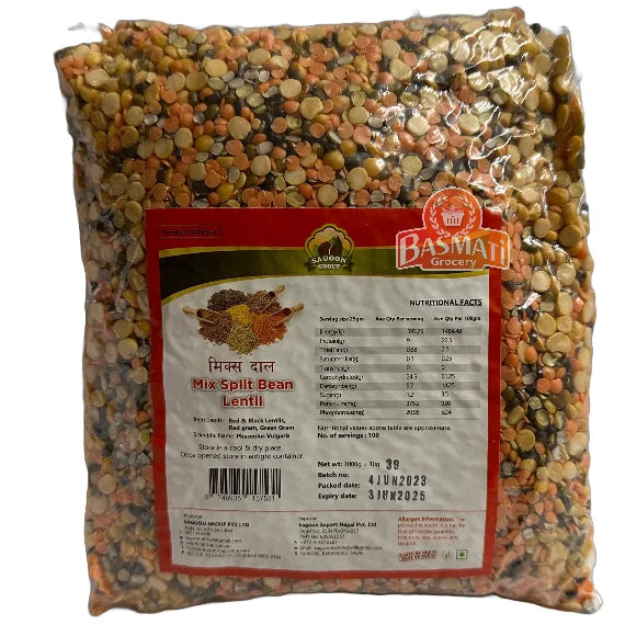 Mixed Daal Mix Split Bean Lentil 1kg