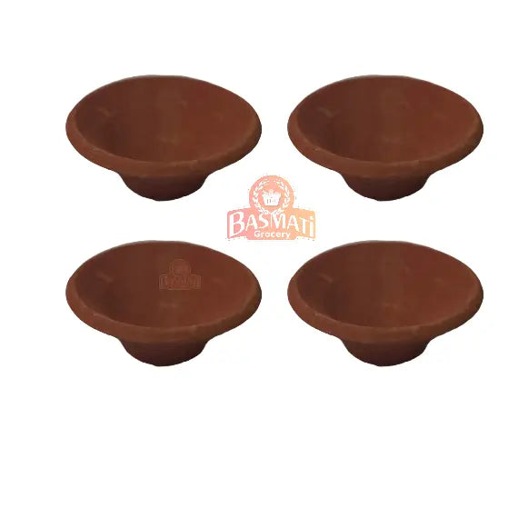 Plain Clay Diyas /Kodiya Set of 4