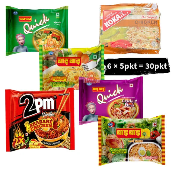 Waiwai 2pm Noodles Combo Pack 30pkts